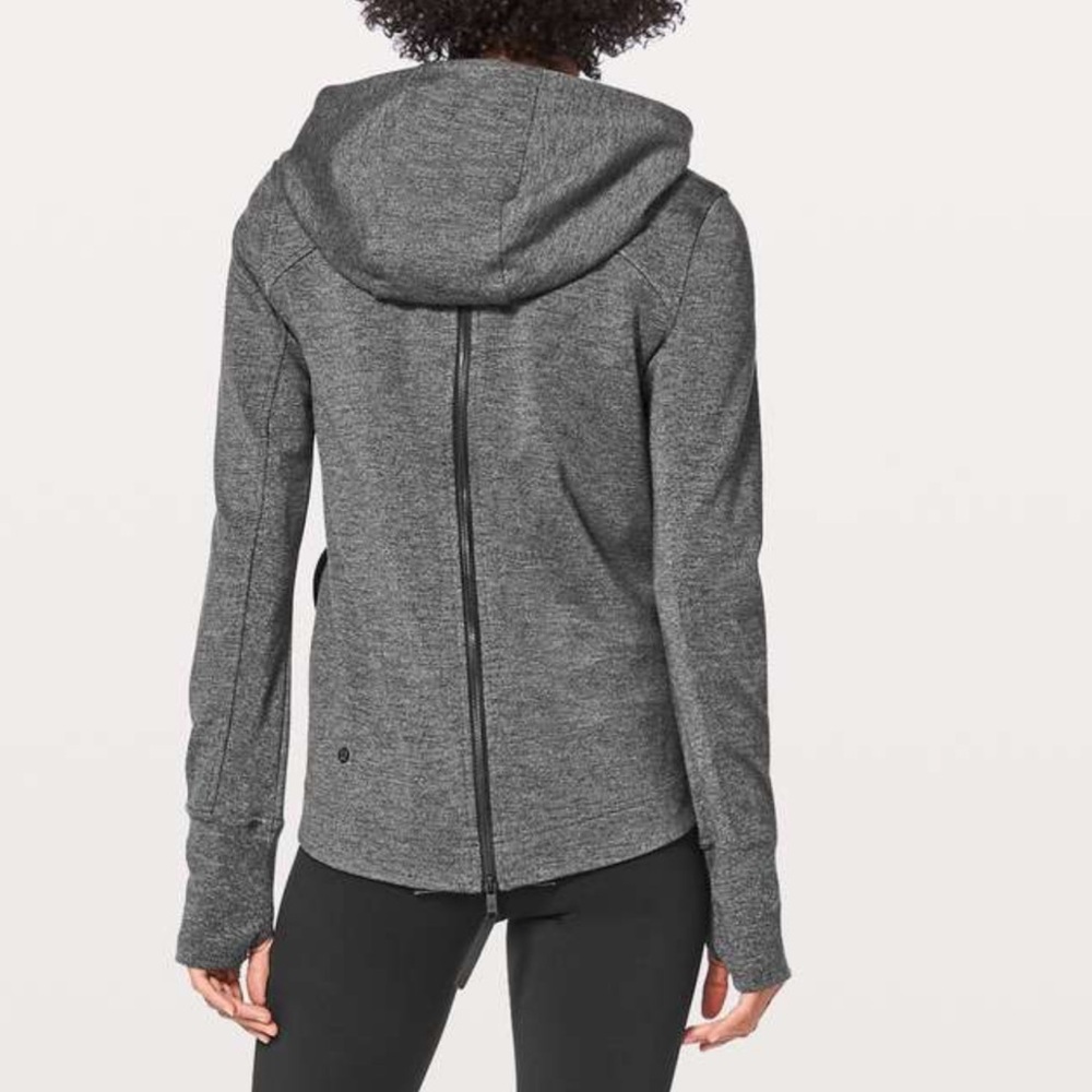 Lululemon City Trek Jacket in heathered gray black. Sz. 8